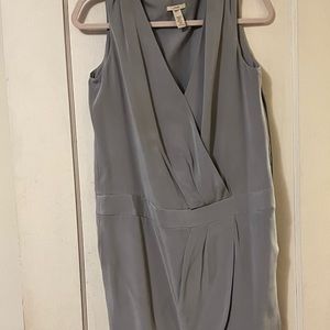 J.Crew Light Gray 100% Silk Dress -Size 6